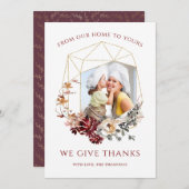 写真フローラ幾何学感謝祭 シーズンカード (正面/裏面)