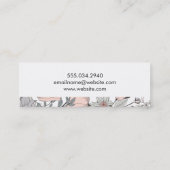 写真フローラ植物花 スキニー名刺 (裏面)