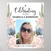 写真フローラ祝の生涯葬儀ポスター ポスター (正面)