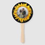 写真フローラ素朴なエレガントな結婚式の日付を保存 ハンドファン (正面)