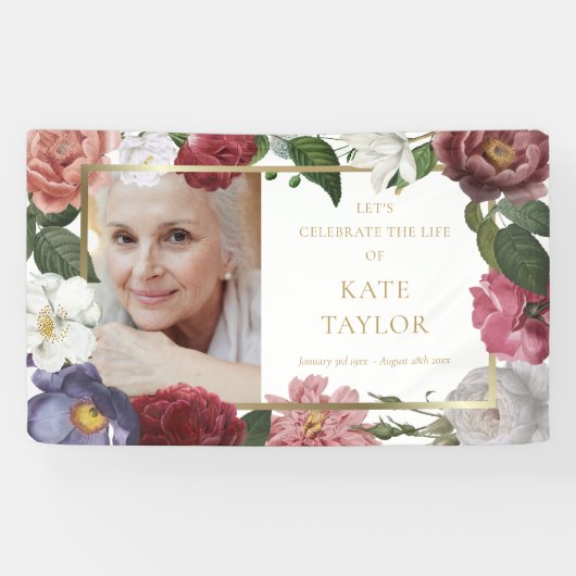 写真フローラ葬儀追悼会 横断幕 (横)