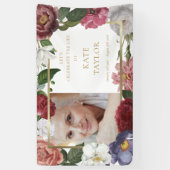 写真フローラ葬儀追悼会 横断幕 (縦)