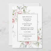 写真フローラ |水彩結婚式招待状 招待状 (正面)
