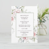 写真フローラ |水彩結婚式招待状 招待状 (スタンド正面)
