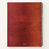 写真ブライダルシャワーゲストブックスパイラルノート ノートブック (裏面)