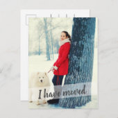 写真ブラシスクリプトオーバーレイを移動 案内ポストカード (正面/裏面)