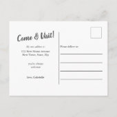 写真ブラシスクリプトオーバーレイを移動 案内ポストカード (裏面)