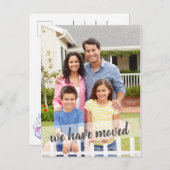 写真ブラシスクリプトオーバーレイを移動 案内ポストカード (正面/裏面)