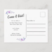 写真ブラシスクリプトオーバーレイを移動 案内ポストカード (裏面)