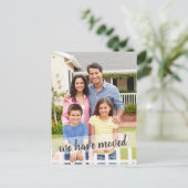 写真ブラシスクリプトオーバーレイを移動 案内ポストカード (スタンド正面)