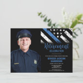 写真ブルーライン法執行警察の退職 招待状 (スタンド正面)