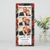 写真ブースのクリスマス結婚式の日付を保存 (スタンド正面)