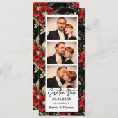 写真ブースのクリスマス結婚式の日付を保存 (正面/裏面)