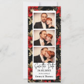 写真ブースのクリスマス結婚式の日付を保存 (正面)