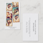 写真ブースのフィルムは写真撮影の名刺を除去します 名刺 (正面/裏面)