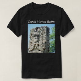 写真プリントされた古代遺跡マヤ・ホンジュラス Tシャツ
