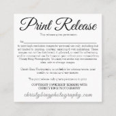 写真プリント発売 スクエア名刺 (裏面)