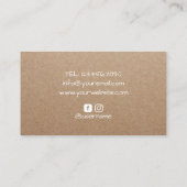 写真プロフェッショナルカメラ素朴クラフト  名刺 (裏面)