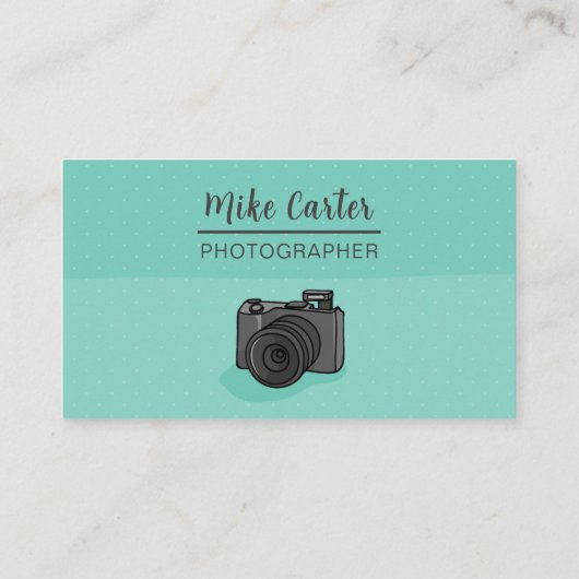 写真プロフェッショナルカメラQRコード 名刺 (裏面)