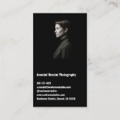 写真プロフェッショナルモダンミニマル写真 名刺 (裏面)