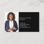 写真プロフェッショナル写真撮影カメラ 名刺 (裏面)