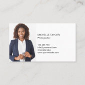 写真プロフェッショナル写真撮影カメラ 名刺 (裏面)