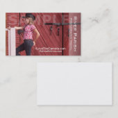 写真ヘッドショット名刺 名刺 (正面/裏面)