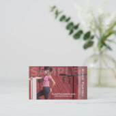 写真ヘッドショット名刺 名刺 (スタンド正面)