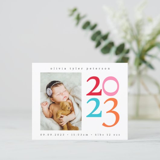 写真ベビーお誕生日おめでとうございます (スタンド正面)