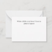 写真ベビーの生まれたばかりのお知らせカードのカスタマイズ ノートカード (裏面)