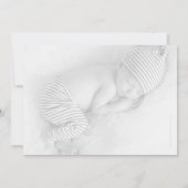 写真ベビーの発表あなたは愛された金ゴールド 案内状 (裏面)