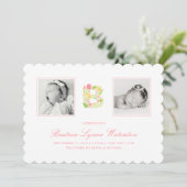 写真ベビーの発表 |フローラアルファベットB サンキューカード (スタンド正面)