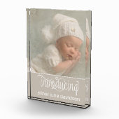 写真ベビーの誕生のお知らせ フォトブロック (右)