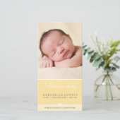 写真ベビー発表：: lovely type 2 案内状 (スタンド正面)