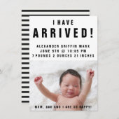 写真ベビー誕生のお知らせ 案内状 (正面/裏面)