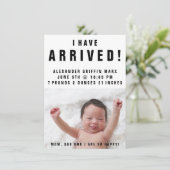 写真ベビー誕生のお知らせ 案内状 (スタンド正面)