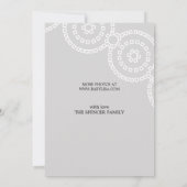 写真ベビー黒番人誕生のお知らせ 案内状 (裏面)