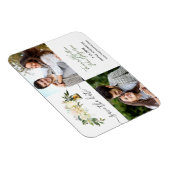 写真ホワイトペニー素朴ランタンの日付を保存 マグネット (右側)