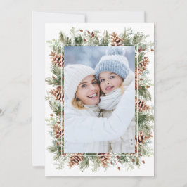 写真ボタニカルホリデーカード シーズンカード