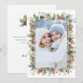 写真ボタニカルホリデーカード シーズンカード (正面/裏面)