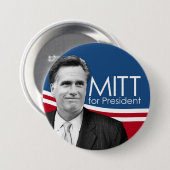 写真ボタン – Mitt for President 缶バッジ (正面&裏面)