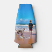 写真ボトルクールと名前をカスタムする文字 ボトルクーラー (正面)