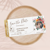 写真ボーディングパスの世界地図を保存 招待状