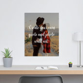 写真ポスタカスタムー上に独自の引用文を作成 ポスター