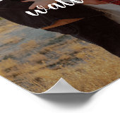 写真ポスタカスタムー上に独自の引用文を作成 ポスター (角)