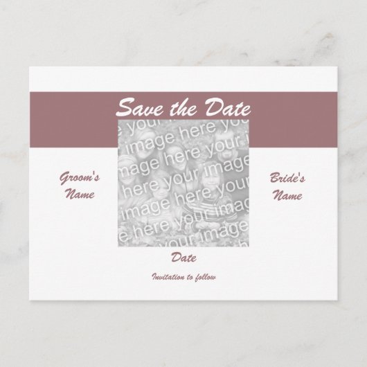 写真ポストカードの保存カスタマイズ-  案内ポストカード (正面)