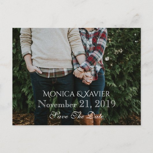 写真ポストカードの日付を保存 案内ポストカード (正面)