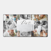 写真ポップ・アートのコラージュに感謝 デスクマット (キーボード&マウス)