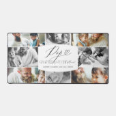 写真ポップ・アートのコラージュに感謝 デスクマット (正面)