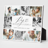 写真ポップ・アートのコラージュに感謝 フォトプラーク (側面)